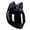 Black, variant on HNJMOTO Personalized Cool Cat Ear Motorcycle Helmet Four Seasons Full Helmet DOT