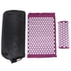 thumbnail image 3 of Juego de almohadas de acupresión para masaje de acupuntura, almohadilla de yoga para aliviar el dolor con bolsa de transporte, color morado, 3 of 14