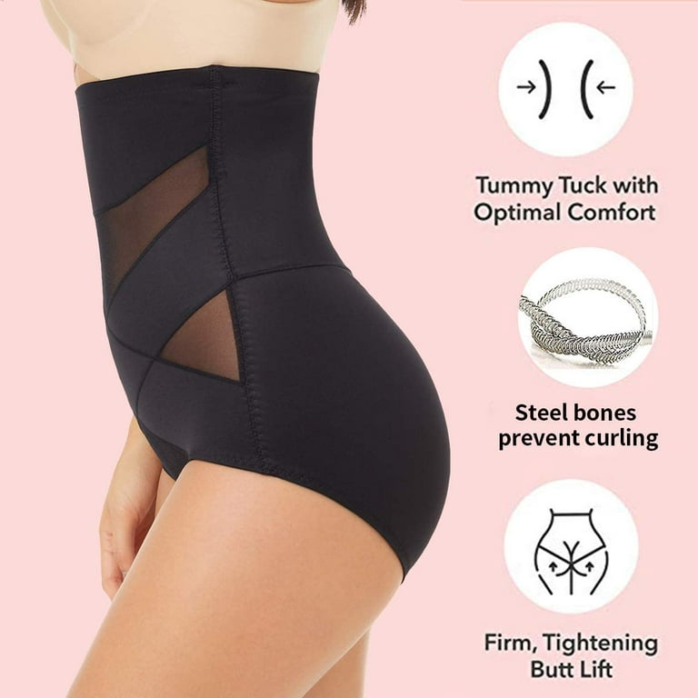 Zukuco Women Shapewear Slimmer Body Shaper Hi-Waist Tummy Control  Compression Butt Lifter Panties Girdle 