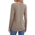 thumbnail image 5 of Fantaslook Long Sleeve Shirts for Women V Neck Lightweight Sweaters Casual Fall Tunic Tops Fashion Spring Clothes, 5 of 10