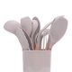 thumbnail image 2 of Utensilios de cocina de silicona con mango de madera, cuchara antiadherente para cocinar, espátula, cepillo, raspador, pinza para alimentos, batidora de huevos, etc., que es un juego completo de, 2 of 5