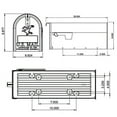 thumbnail image 6 of Architectural Mailboxes Elite Galvanized Steel, Medium, Post-Mount Mailbox in Black, 6 of 6