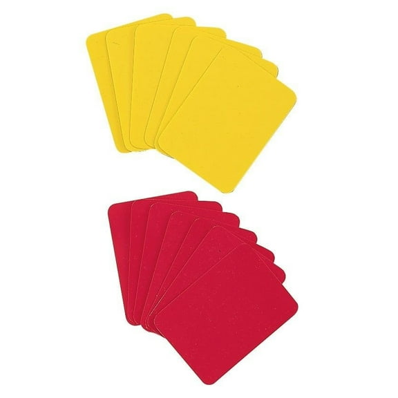 New Champion Sports Soccer Officials Referee 1 RED, 1 YELLOW Penalty CARDS RWCD
