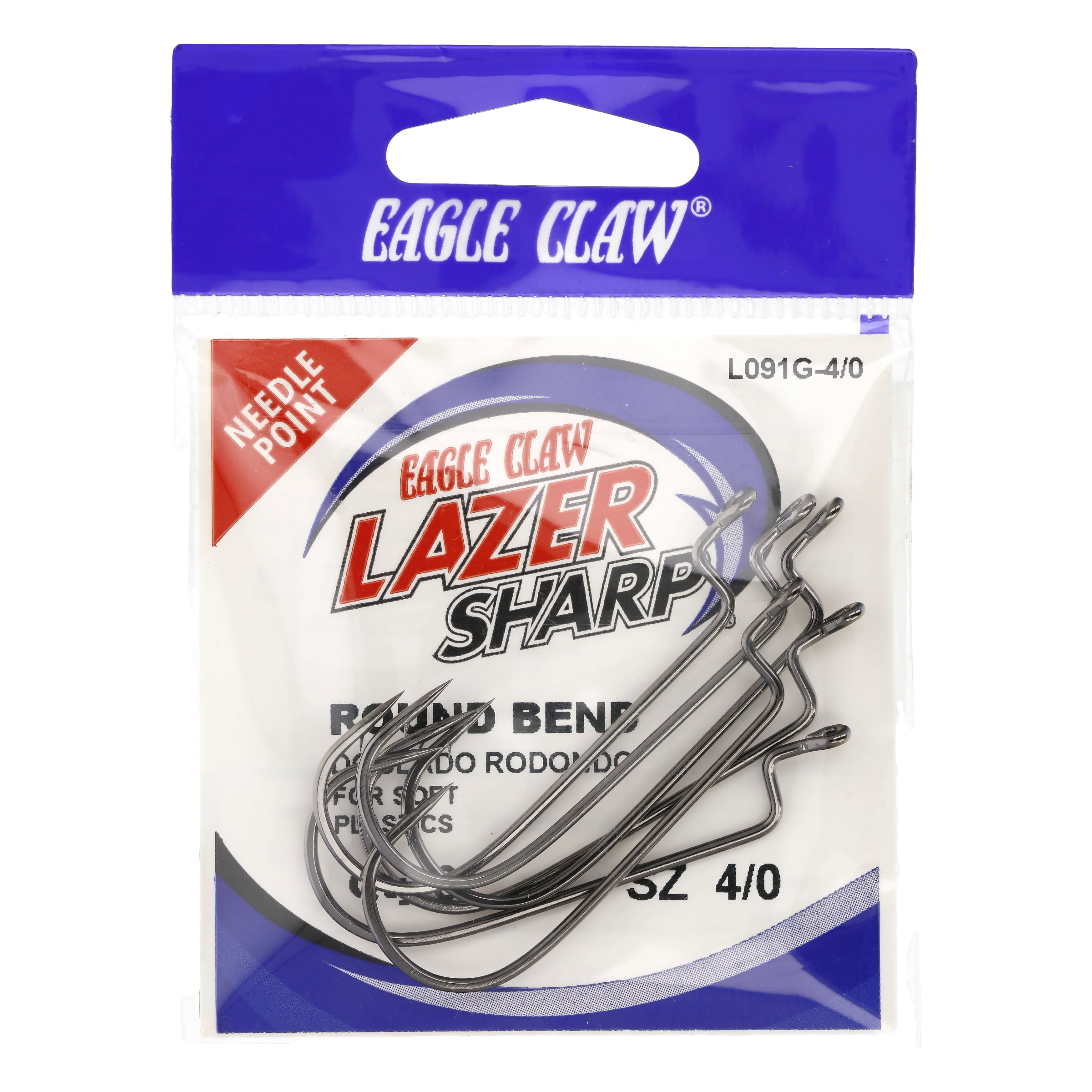 Eagle Claw L042 #6 100Ct Wide Bend Bronze Flounder Hooks 