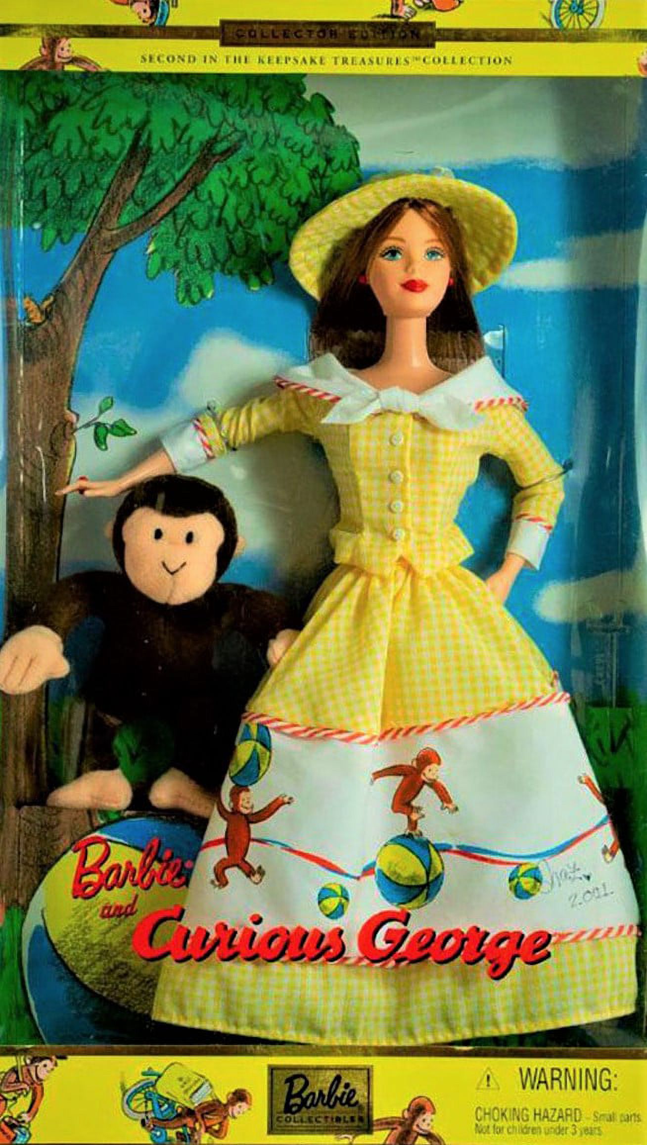 2000 Barbie Collectibles - Barbie and Curious George