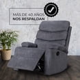 thumbnail image 4 of Sillón Reclinable Manual Luma Gris | Porta Vasos y Tela de Alta Resistencia, 4 of 6
