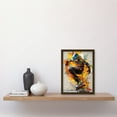 thumbnail image 2 of Snowboarder Vibrant Splat Art Action Shot Portrait Artwork Framed Wall Art Print A4, 2 of 4
