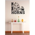 thumbnail image 1 of Custom Decals Take The Bull By The Horns Image Quote Bathroom 20 X20" -, 1 of 1