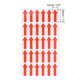 thumbnail image 2 of Etiqueta de adhesivo de flecha pequeña Uxcell 1.2'' x 0.5'' 10 hojas de señalización de codificación de color roja, 2 of 5