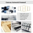 thumbnail image 5 of ZHONGYUTONG Abstract Wall Art 5 Piece Canvas Prints Black White and Gray Blue Wall Decor Modern Living Room Bedroom Office Home Decor Framed (12x20inx2pcs 12x30inx2pcs 12x40inx1pcs), 5 of 5