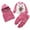Hot Pink, variant on Gerichy Toddler Baby Boy Clothes Fall Winter Outfit, Toddler Plush Sweatsuit Baby Girls Clothes Boy Outfits Suit Graphic Print Fleece Sweatshirt Tops And Pant Set