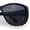 [No Stone] Black Tortoise Frame - Black Lens, variant on SA106 Polarized 55mm Fit Over OTG Butterfly Rhinestone Diva Sunglasses Shiny Black