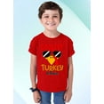 thumbnail image 2 of Coolest Turkey in Town Thanksgiving Funny Cool Sunglasses Youth T-shirt For Kids, XS, Red, 2 of 6