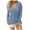 Blue, variant on gakvbuo Plus Size Pullover Sweaters For Women Long Sleeve Sweatshirts Fall Tunic Tops Women Casual Turndown Collar Long Sleeve Loose T-Shirt Autumn Blouse Pullover Tops