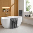 thumbnail image 3 of Swift Home 100% Cotton Bath Towel, Luxuriously Soft, Highly Absorbent, Quick Dry, 1 PC, Grey, 3 of 4