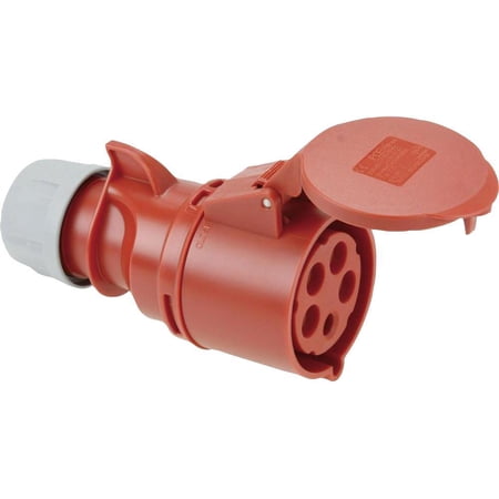 PCE - 32A, 400V, Cable Mount CEE Socket, 3P+N+E, Red, IP44 | Walmart Canada