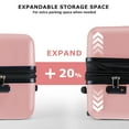 thumbnail image 4 of Beddle 3 Piece Hardshell Luggage Set Hardside Lightweight Suitcase with Spinner Wheels TSA Lock 20in 24in 28in,Pink, 4 of 10