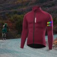 thumbnail image 1 of Chaqueta de Invierno a prueba Cálida Manga larga Resistente con bolsillos Prendas de para proteger para climas fríos - Rojo M DYNWAVEMX Chaqueta de ciclismo, 1 of 7
