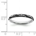thumbnail image 7 of Sterling Silver Black Enamel Ring, 7 of 7