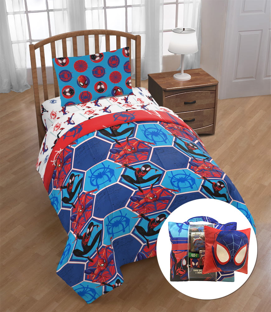 Twin Bed In A Bag Kids Bedding Set, Spiderman Bunk Bed Set