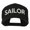 Black, variant on Sailor Embroidered Cap - Royal OSFM
