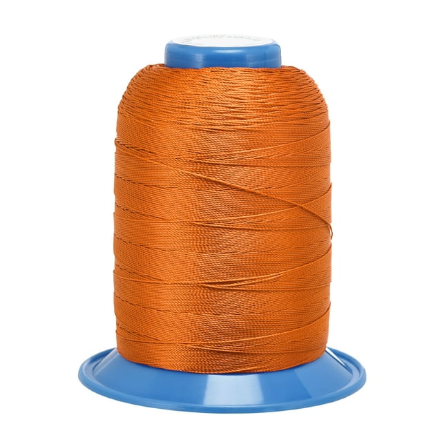 Unique Bargains Orange Bonded Polyester Thread, Extra-strong 710 Yards 420D/0.45mm