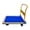 Blue, variant on HPDAVV Steel Platform Truck / Smooth Deck Platform Truck Industrial Push Cart 48" L x 30" W Portable Dolly Large Flatbed with 8"x4" Wheels 1000lb Capacity, Black