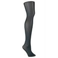 thumbnail image 2 of L'eggs Casuals Women's Black Silky Microfiber Opaque Tight (1 pair pack), 2 of 2
