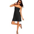 thumbnail image 4 of Hula Honey Women's Bandeau Dress Swim Cover-Up (XS, Black), 4 of 7