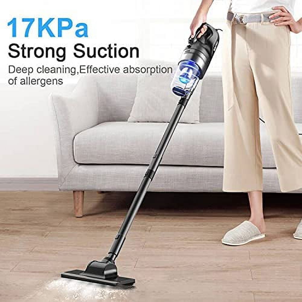  SOWTECH Corded Stick Vacuum Cleaner, 20Kpa Powerful Suction Stick  Vacuum with 23Ft Cord, 6 in 1 Lightweight Vacuum Cleaner for Hard Floor Pet  Hair, Black
