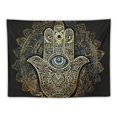thumbnail image 5 of GOSMITH Black Mandala Tapestry Wall Hanging Bohemian Spiritual Room Decor Tapestries for Bedroom Aesthetic Good Luck Hand Posters for Party Dorm Living Room Painting, 5 of 6