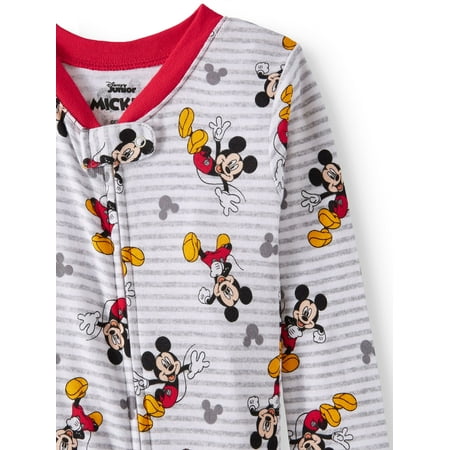 Mickey Mouse Toddler boys' mickey mouse cotton footless pajama sleeper