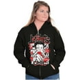 thumbnail image 3 of Kanji Style Betty Boop Classy Chic Women Plus Size Zipper Hoodie Brisco Brands 4X, 3 of 5