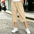 thumbnail image 4 of LvhaoGJOB Kids' Casual Pants - Soft, Elastic Waist & Pockets - Khaki 12-13 Years, 4 of 5