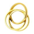 thumbnail image 5 of Triple Stainless Steel Rings Geometric Designs 18K Gold Plated Portable Sizes 6 7 8 for Sensitive Skin, 5 of 8