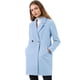 thumbnail image 3 of Abrigos de invierno raglán cruzados con solapa con muesca para mujer Azul claro L, 3 of 6