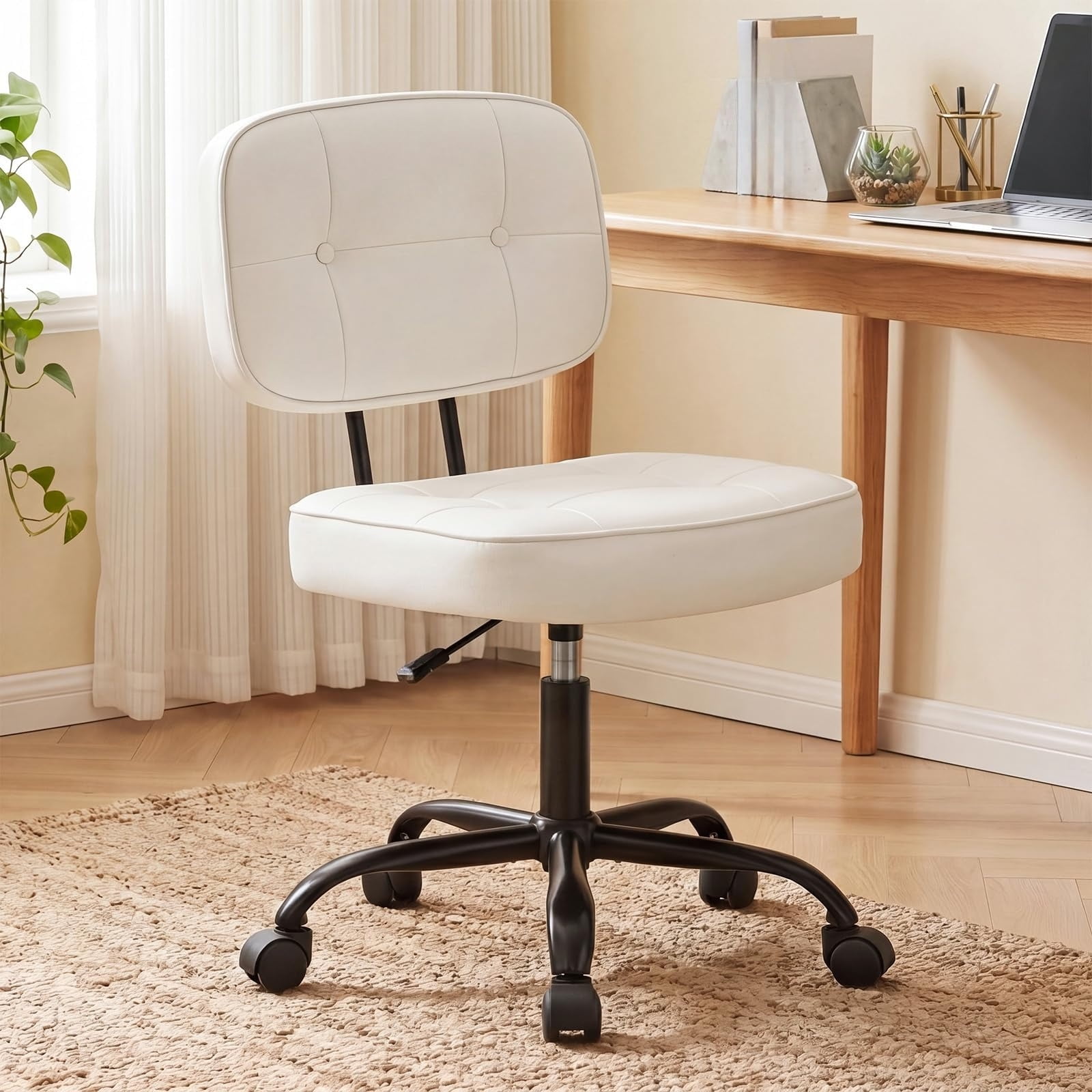 armless office desk chair small product