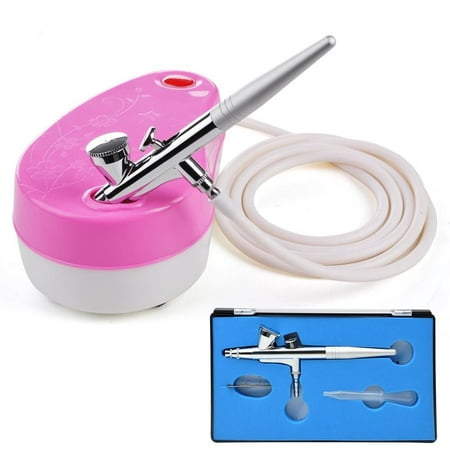 Single Action Airbrush Makeup Air Compressor Kit Gravity Feed Nail Salon Beauty (Best Single Action Airbrush)