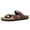 Brown-new, variant on Bocca Women Adjustable Slide Sandals Black-new Summer Flip-Flops Ring Open Toe 9M