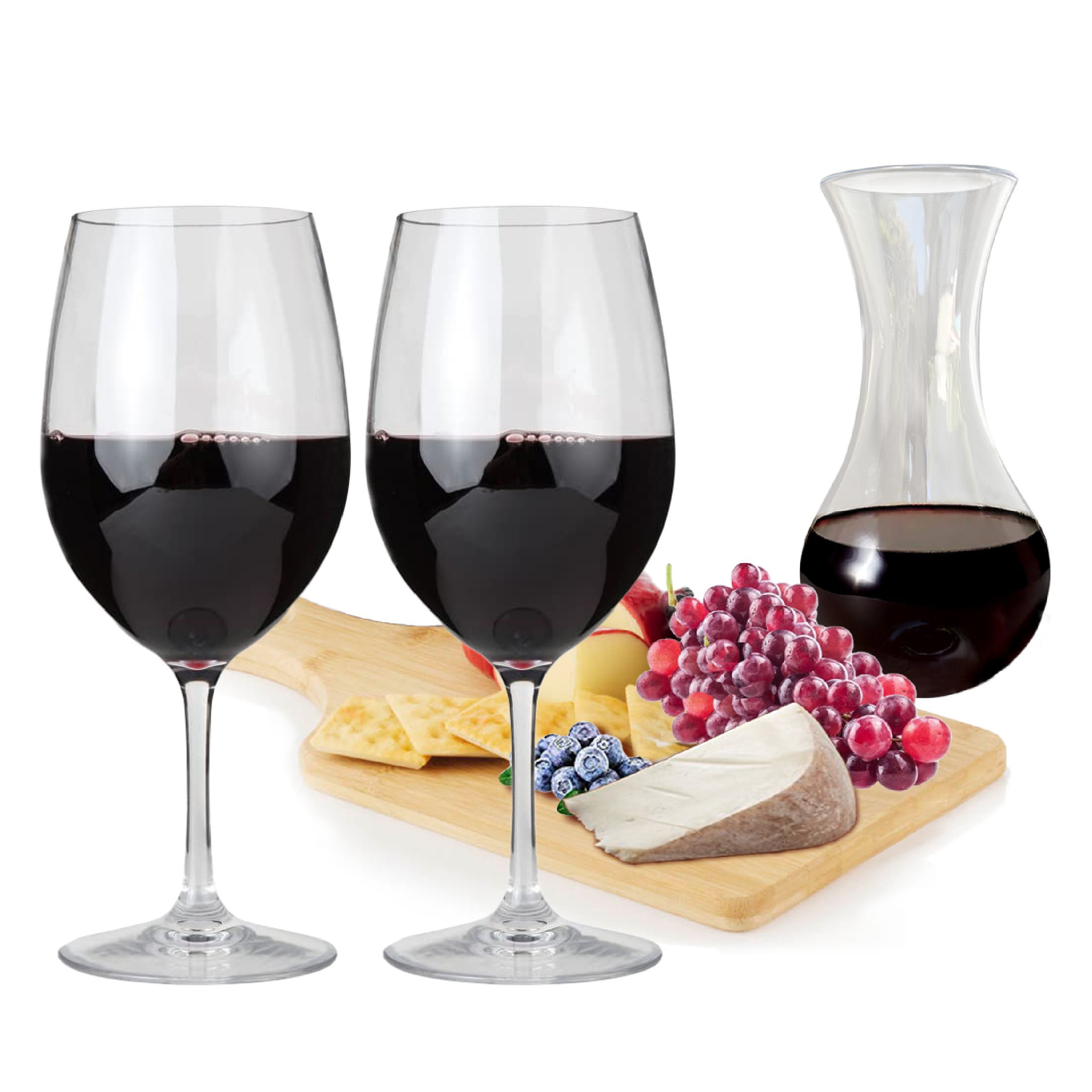 My Table Talk® Set of 4 Unbreakable Bpa-free USA Tritan 23 Oz Wine Glass 