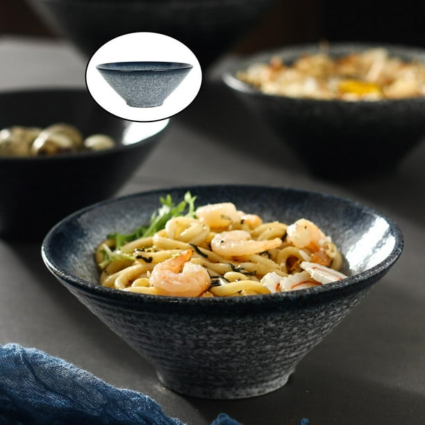 Ceramic Bowls for Soup Pho Bowls Blue White Large Porcelain Salad