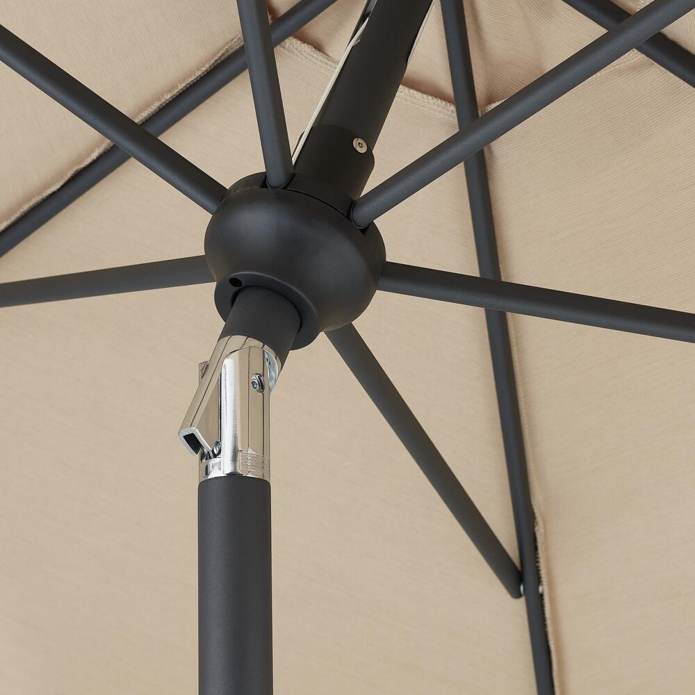 fiberglass wind resistant patio umbrellas PatioKingdom 9FT Outdoor Umbrella Navy Blue, Ribs Umbrella Soft Leather Bag PatioKingdom outdoor umbrella bends Color:Midnight Petrol/Algae Blue 9 ft. - Jordan