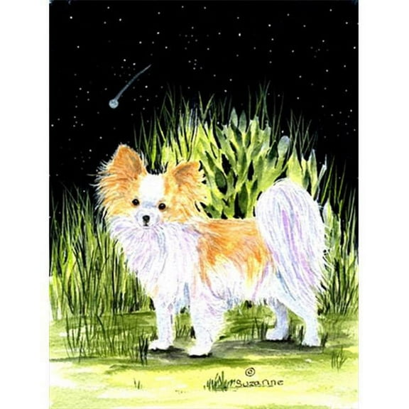 Starry Night Chihuahua Flag - Garden Size, 11 x 15 in.