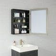 thumbnail image 5 of Talayuela 24 in.W x 32 in.H Aluminum Framed Medicine Cabinet in Brushed Gold, 5 of 17