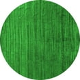 thumbnail image 1 of Ahgly Company Indoor Round Abstract Green Contemporary Area Rugs, 6' Round, 1 of 1