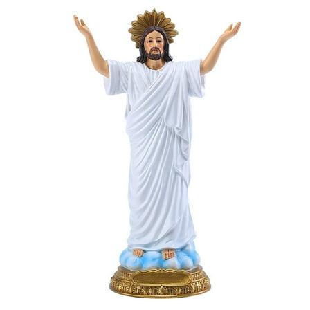 STRANDCHIC Resin Jesus Statue Desktop Ornament for Home Decor, 1 Pack Figurine