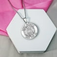 thumbnail image 6 of PicturesOnGold.com Saint Monica Religious Medal Necklace Pendants Unisex Adult - 1 inch Size of a Quarter 14K White Gold, 6 of 6