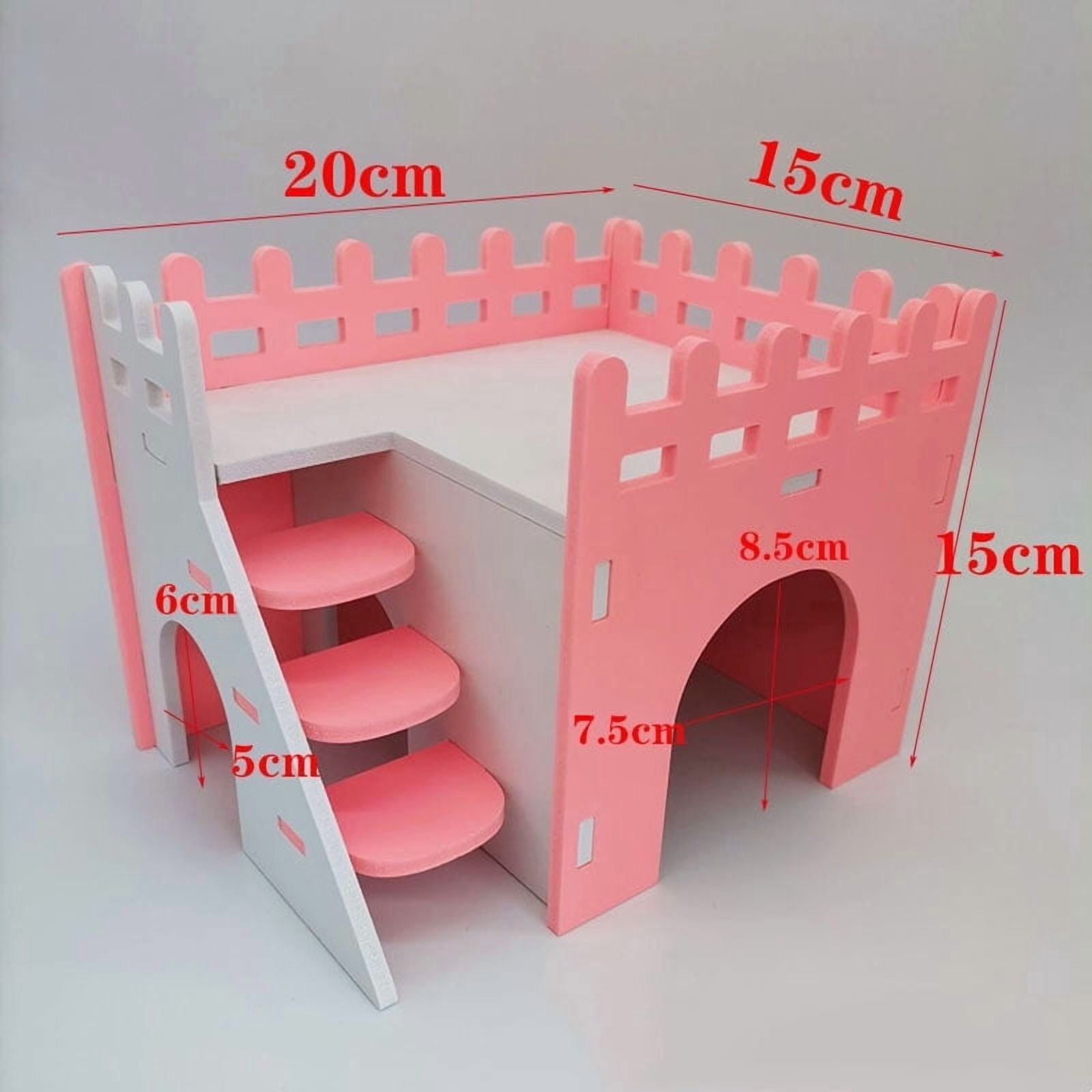 2-Story Hamster Slide Toy House - DIY PVC Villa for Small Pets ...