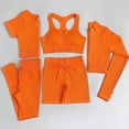 thumbnail image 2 of Chándal de mujer de 2/3/5 piezas, conjunto de Yoga sin costuras, ropa deportiva de entrenamiento, ropa de gimnasio, mallas de cintura alta con cordón, trajes deportivos para Fitness Tan Jianjun unisex, 2 of 2