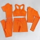 thumbnail image 2 of Chándal de mujer de 2/3/5 piezas, conjunto de Yoga sin costuras, ropa deportiva de entrenamiento, ropa de gimnasio, mallas de cintura alta con cordón, trajes deportivos para Fitness Tan Jianjun unisex, 2 of 2